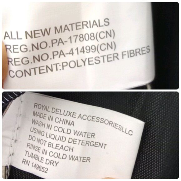 New Llama Design Novelty Brown COATED CANVAS Fanny Bag Crossbody 2 ZIP SECTIONS - Picture 8 of 8